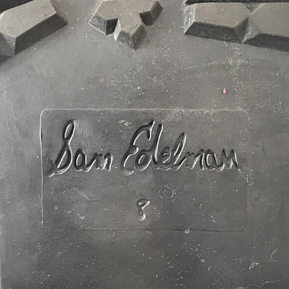 Sam Edelman 8 Bowen Black Suede Combat Fur Lined Lace Up Combat Hiker Boot - Picture 8 of 8